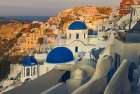 Morning Light, Ios, Santorini, Greece Art Print